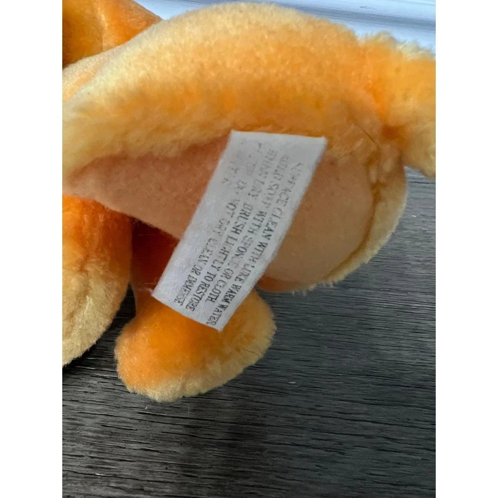 Vintage Lady and the Tramp Plush Dog Yellow Orange Disney‎ Stuffed Animal